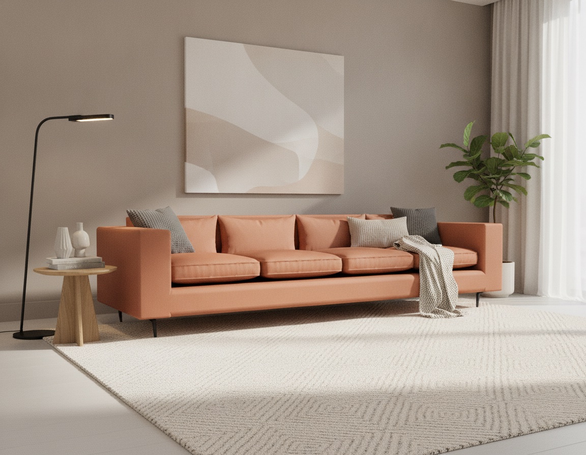 Photorealistic AI render of the same customized product in a room